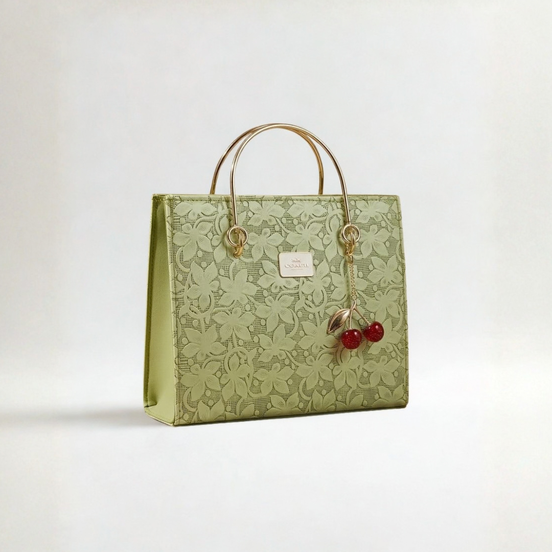 Royal Cherry Luxe Tote Bag