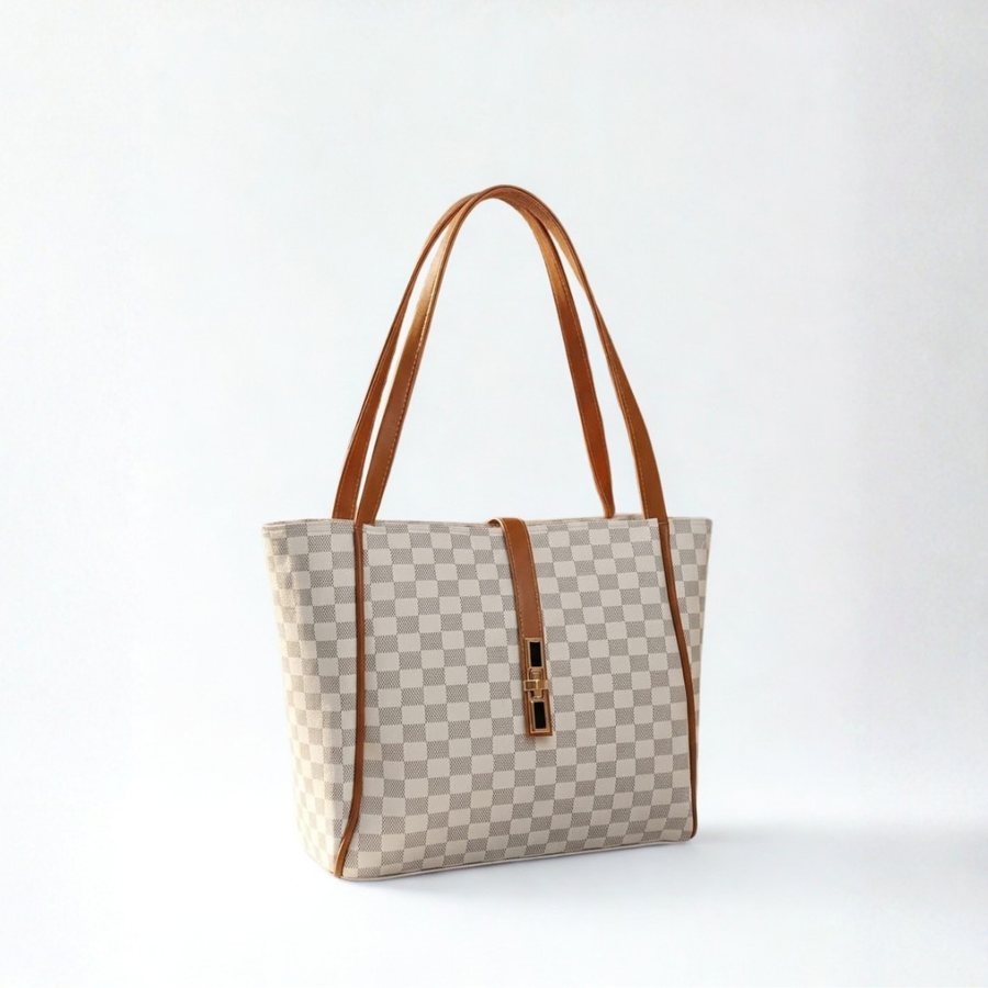 Bella Check Tote Bag