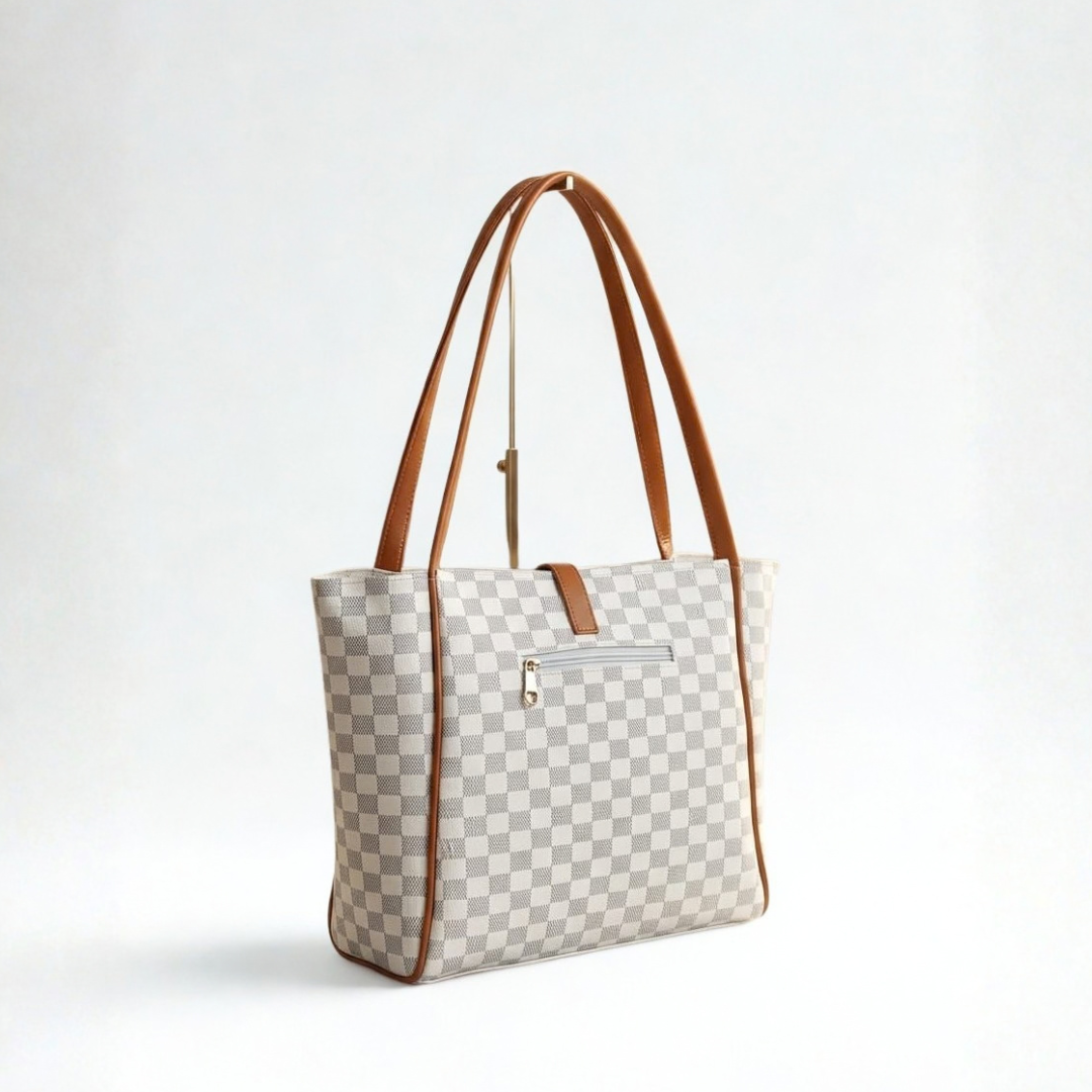 Bella Check Tote Bag