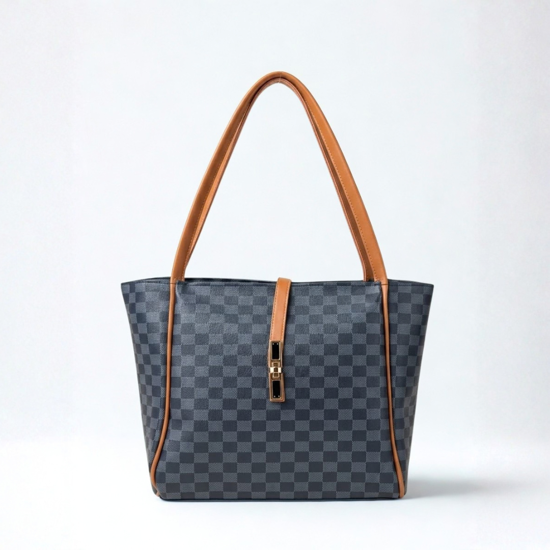 Bella Check Tote Bag